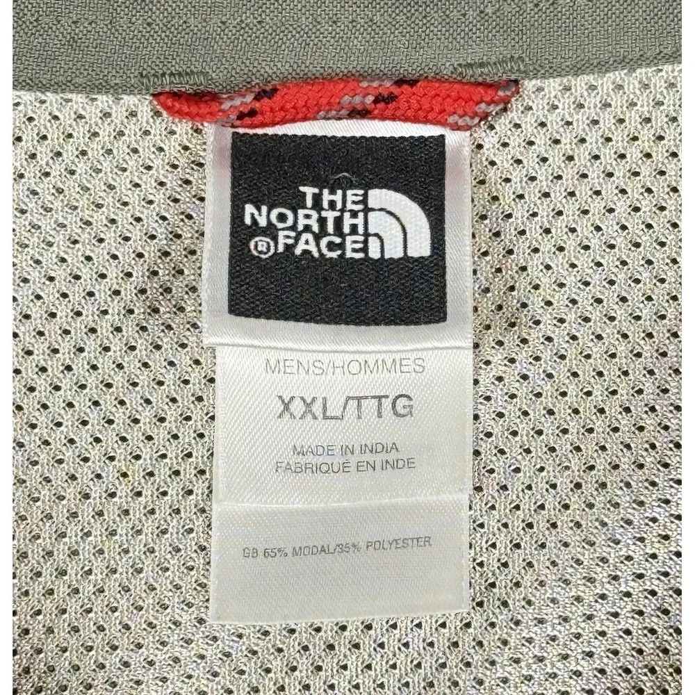 THE NORTH FACE‎ Shirt Mens XXL Long Sleeve Button Up Zip Pocket Fishing/Outdoors